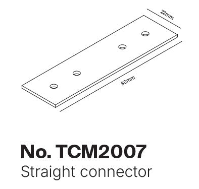 InLight Σύνδεσμος για μαγνητική ράγα 220V σε μαύρη απόχρωση (TCΜ2007)