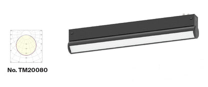 Inlight Γραμμικό Φωτιστικό LED 15W 3CCT 120°,για Μαγνητική Ράγα 220V σε μαύρη απόχρωση D: 33,4x6x3,3cm (TM20080)