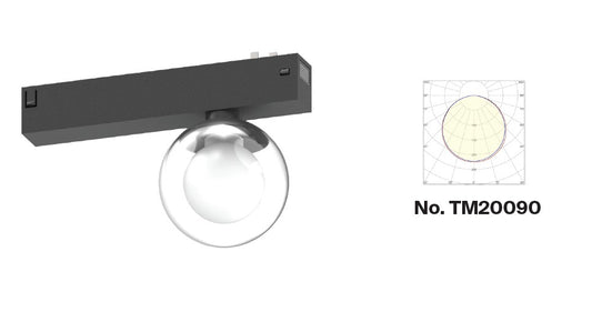 Inlight Φωτιστικό LED 7W 3CCT για μαγνητική ράγα 220V σε μαύρη απόχρωση D:8X10cm (TM20090)