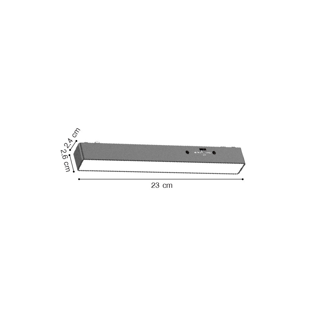 Inlight Γραμμικό φωτιστικό LED 7W 3CCT για Ultra Thin ράγα σε λευκή απόχρωση D:23X2,6X2,4cm (TMU0040-White)