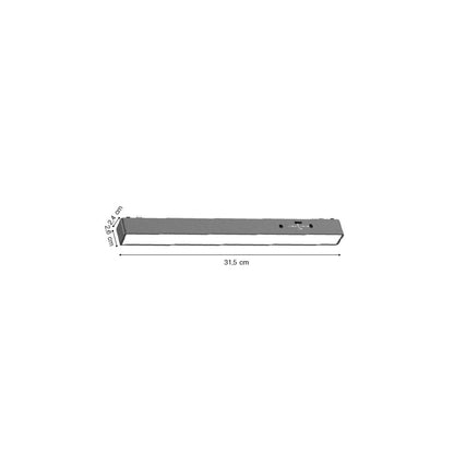 Inlight Γραμμικό φωτιστικό LED 10W 3CCT για Ultra Thin ράγα σε λευκή απόχρωση D:31,5X2,6X2,4cm (TMU0050-White)