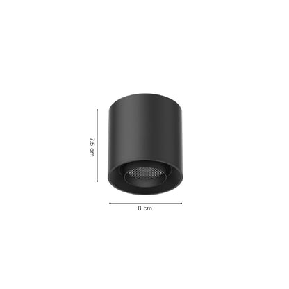Inlight Φωτιστικό LED 6W 3CCT για Ultra-Thin μαγνητική ράγα σε μαύρη απόχρωση D:8X7,5cm (TMU0080-Black)