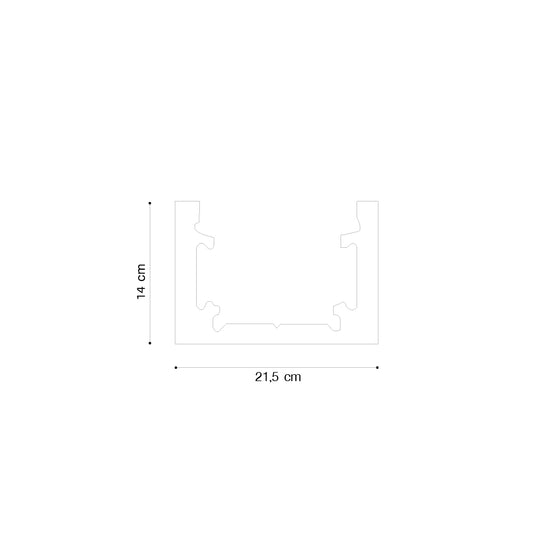 Inlight Mini μαγνητική ράγα σε μαύρη απόχρωση D:2m (TRM0010-Black)