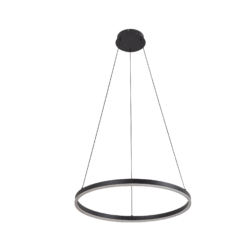 Inlight Κρεμαστό φωτιστικό LED 45W 3CCT (by switch on base) D:100cm (6095-AA-Black)
