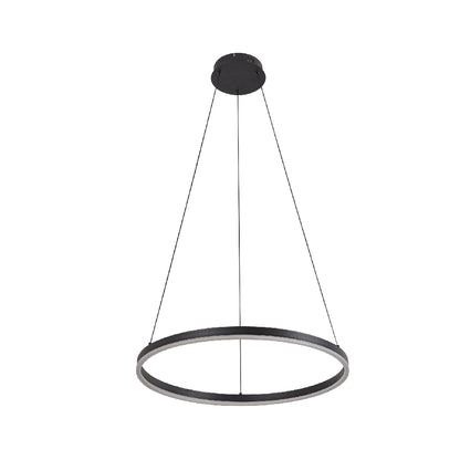 Inlight Κρεμαστό φωτιστικό LED 45W 3CCT (by switch on base) D:100cm (6095-AA-Black)