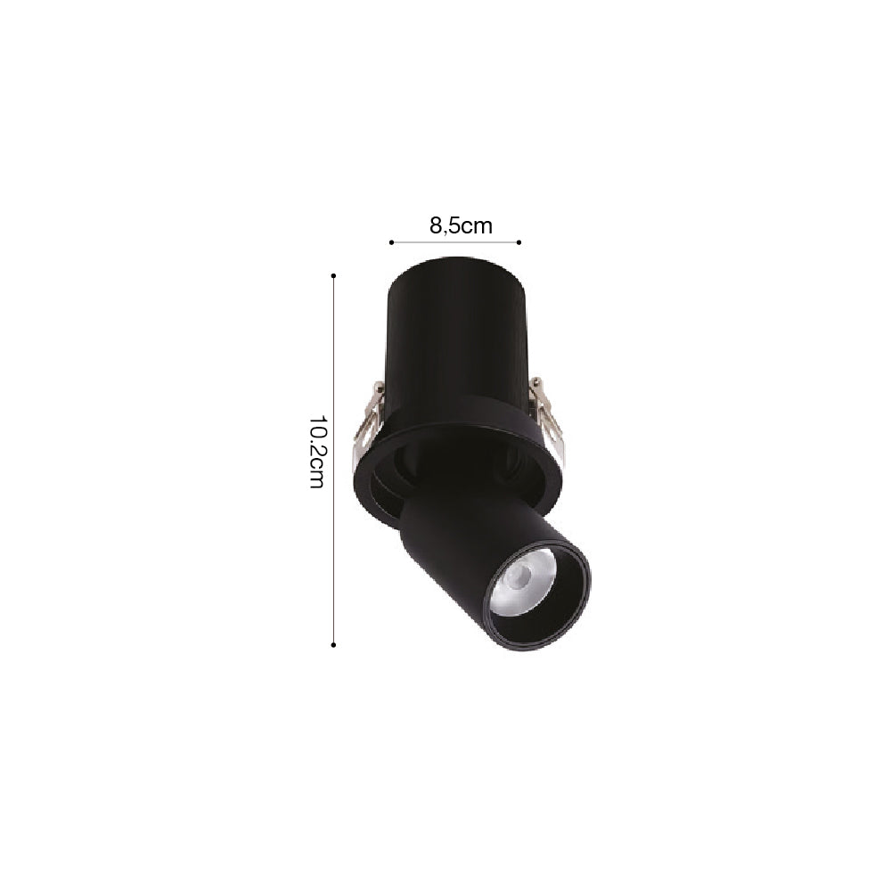 Inlight Downlight σποτ 10W 3CCT σε μαύρη απόχρωση (X00180B)