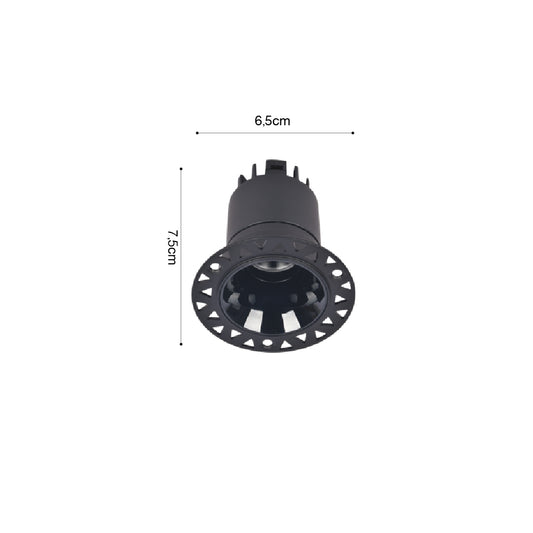 Inlight Downlight σποτ 5W 3CCT σε μαύρη απόχρωση (X00220B)