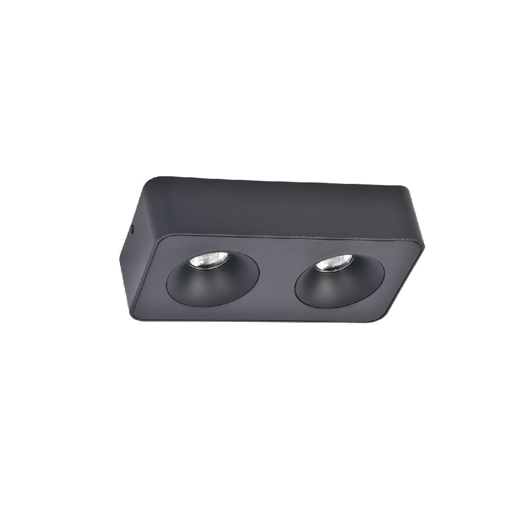 InLight Downlight Mounted σποτ 2*8W 3CCT σε μαύρη απόχρωση (X00270B)
