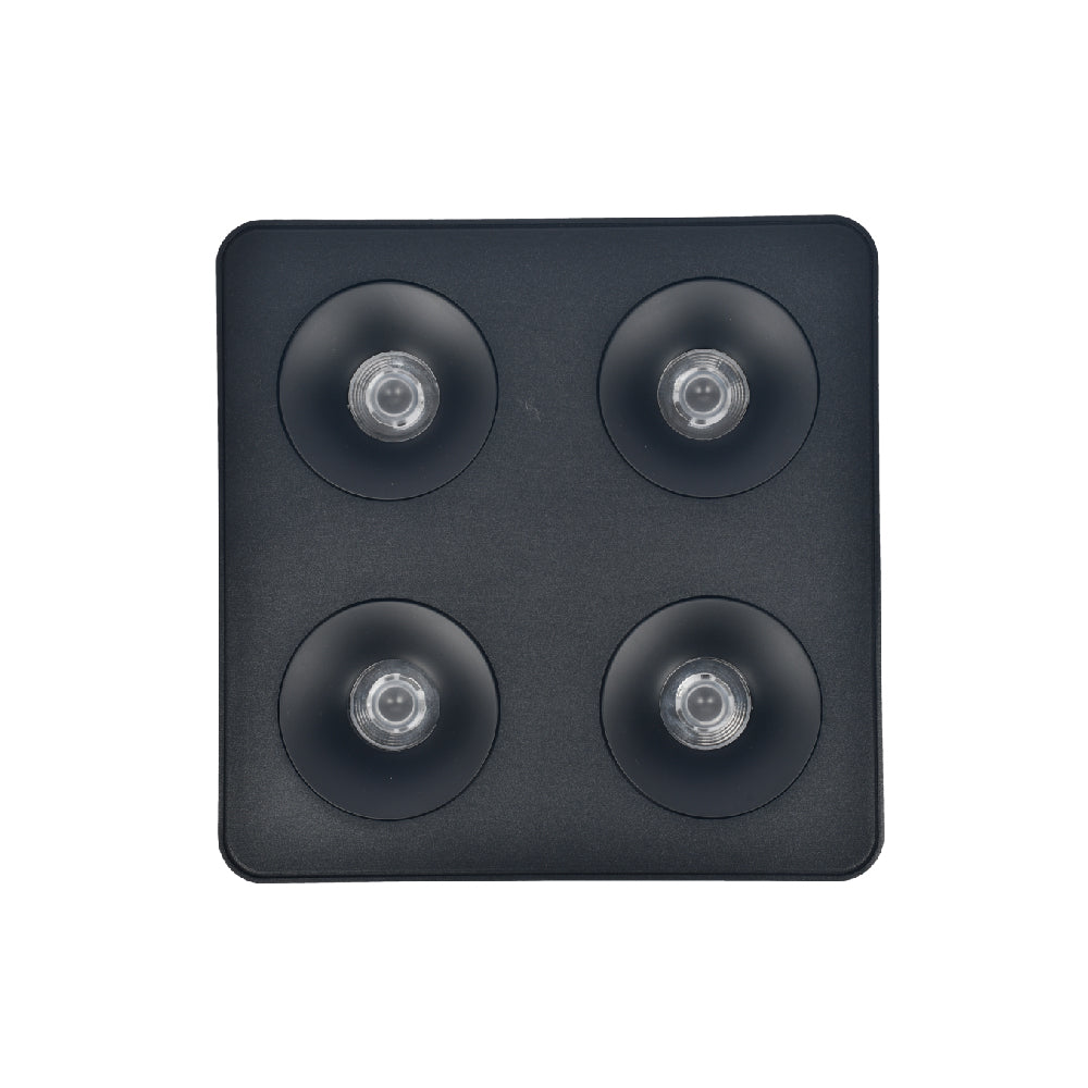 Inlight Downlight Mounted σποτ 4*8W 3CCT σε μαύρη απόχρωση (X00290B)