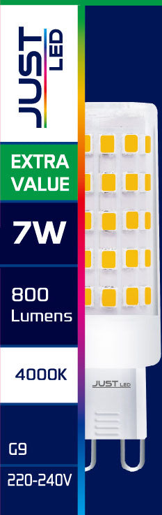 JUST LED JUSTLed-LED Bulb G9 7W 880LM 4000K Φυσικό (B090007012)