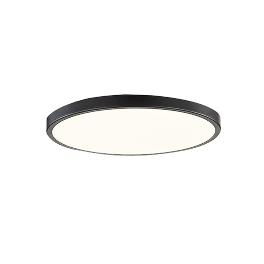 Inlight Πλαφονιέρα οροφής LED 18W 3CCT (by switch on base) σε μαύρη απόχρωση D:23x2,5cm (42036-E-Black)