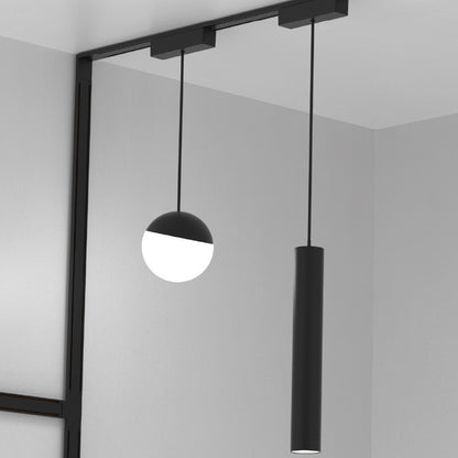 InLight Φωτιστικό LED 6W 3000K για Ultra-Thin μαγνητική ράγα σε μαύρη απόχρωση D:10cm (T04301-BL)