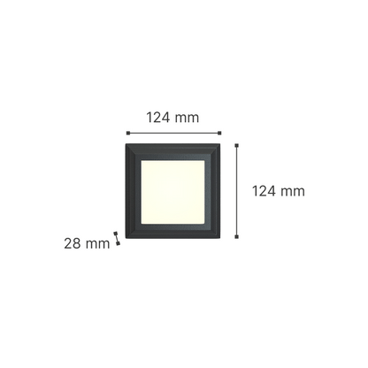 it-Lighting George LED 3.5W 3CCT Outdoor Wall Lamp White D:12.4cmx12.4cm (80201520)