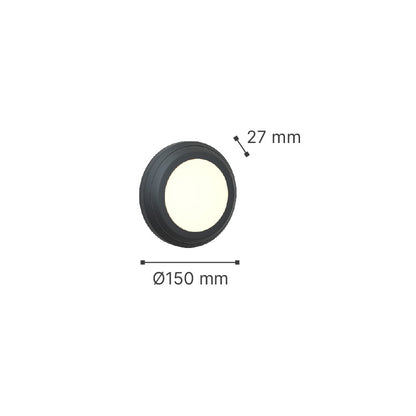 it-Lighting Jocassee LED 3.5W 3CCT Outdoor Wall Lamp White D:15cmx2.7cm (80201420)