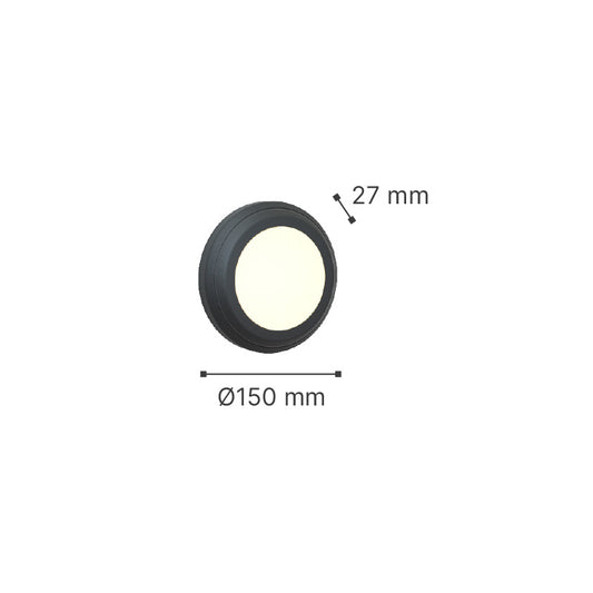 it-Lighting Jocassee LED 3.5W 3CCT Outdoor Wall Lamp White D:15cmx2.7cm (80201420)