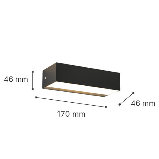 it-Lighting Martin LED 9W 3CCT Outdoor Up-Down Wall Lamp Anthracite D17cmx4.6cm (80200840)