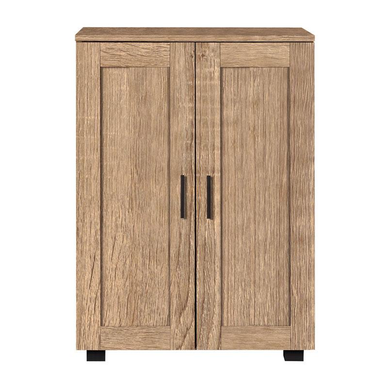 ΠΑΠΟΥΤΣΟΘΗΚΗ Fylliana "Cubo" ΜΕ 4 ΡΑΦΙΑ ΧΡΩΜΑ GREY OAK 60x33x84εκ