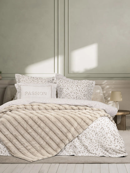 ΚΟΥΒΕΡΤΑ CAREZZA IVORY 220X240 - NIMA HOME 35454