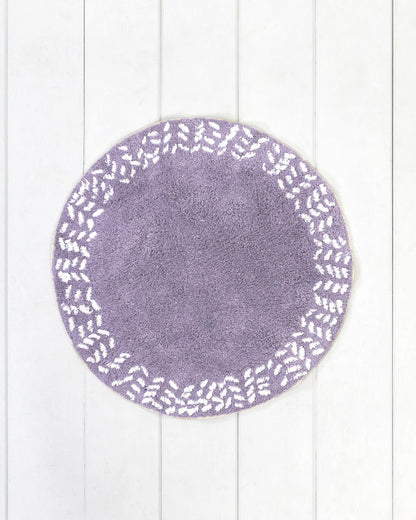 ΣΤΡΟΓΓΥΛΟ ΠΑΤΑΚΙ ΜΠΑΝΙΟΥ ELISE-DUSTY LILAC - NIMA HOME 36573