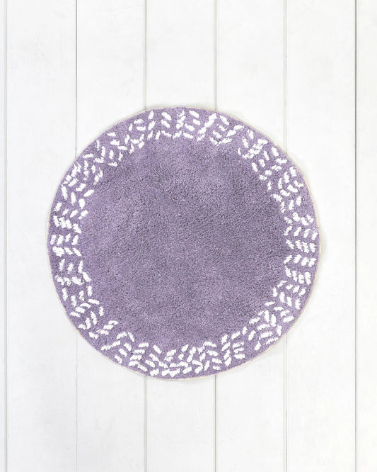 ΣΤΡΟΓΓΥΛΟ ΠΑΤΑΚΙ ΜΠΑΝΙΟΥ ELISE-DUSTY LILAC - NIMA HOME 36573