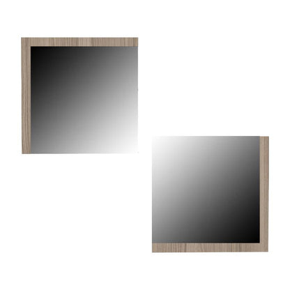 ΣΕΤ 2 ΚΑΘΡΕΦΤΕΣ ΤΟΙΧΟΥ Fylliana Charles GREY OAK 60x60εκ