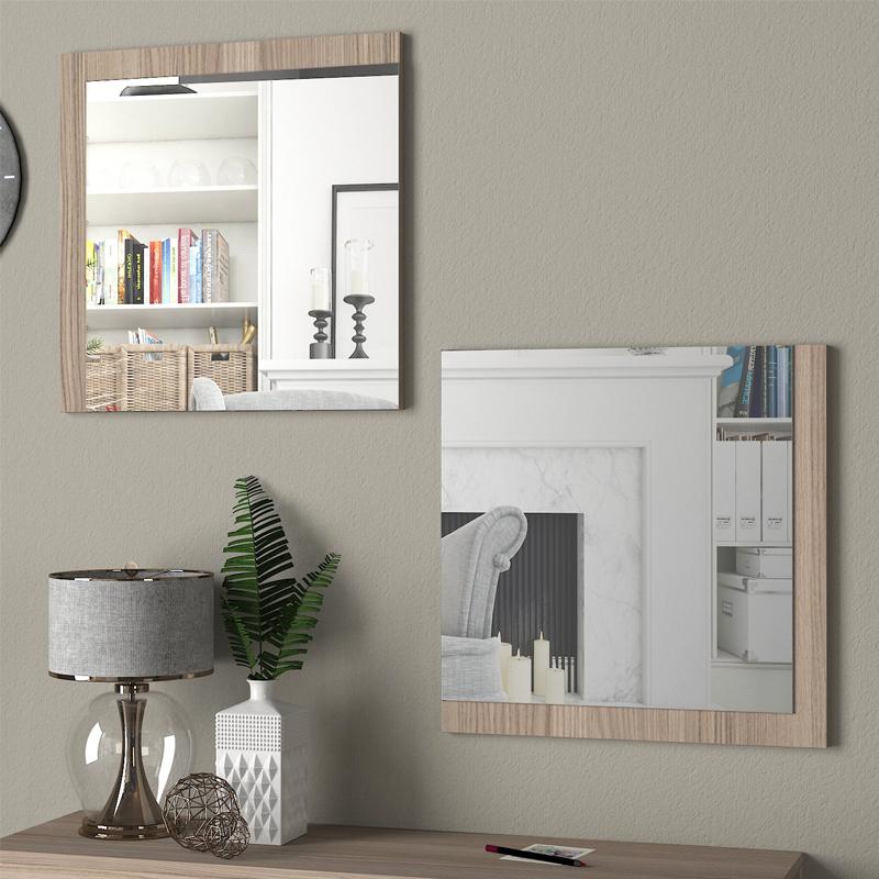 ΣΕΤ 2 ΚΑΘΡΕΦΤΕΣ ΤΟΙΧΟΥ Fylliana Charles GREY OAK 60x60εκ