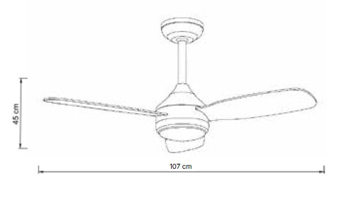 it-Lighting SIERRA Ανεμιστήρας Οροφής με LED 20W, DC Μοτέρ & Smart App - Λευκό/Ξύλο (102000810)