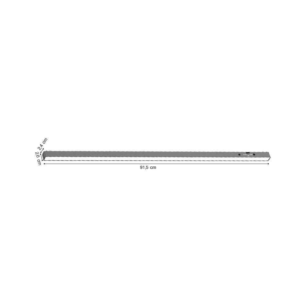 Inlight Γραμμικό φωτιστικό LED 30W 3CCT για Ultra Thin ράγα σε μαύρη απόχρωση D:91,5X2,6X2,4cm (TMU0070-Black)