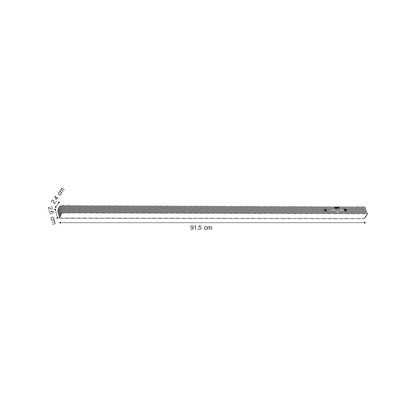Inlight Γραμμικό φωτιστικό LED 30W 3CCT για Ultra Thin ράγα σε λευκή απόχρωση D:91,5X2,6X2,4cm (TMU0070-White)