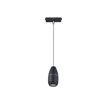Inlight Κρεμαστό Φωτιστικό LED 5W 3CCT για Ultra-Thin μαγνητική ράγα σε μαύρη απόχρωση D:9Χ12cm (TMU0220-Black)