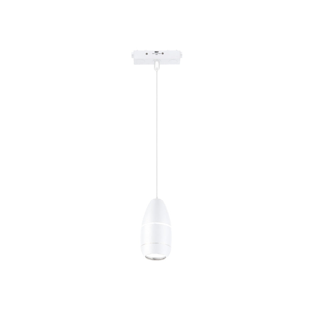 Inlight Κρεμαστό Φωτιστικό LED 5W 3CCT για Ultra-Thin μαγνητική ράγα σε λευκή απόχρωση D:9Χ12cm (TMU0220-White)