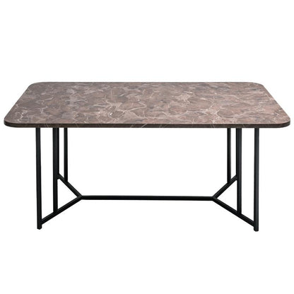 ΤΡΑΠΕΖΑΚΙ ΣΑΛΟΝΙΟΥ Fylliana Diamond GREY MARBLE 115x68x45εκ