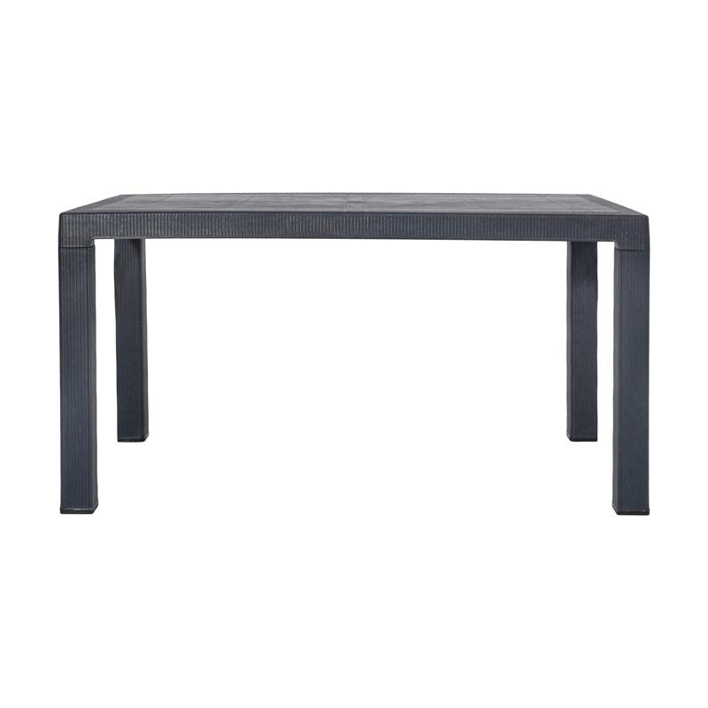 ΤΡΑΠΕΖΙ ΕΞΟΧΗΣ Fylliana Baltic ΑΝΘΡΑΚΙ ΧΡΩΜΑ 140x80x75εκ