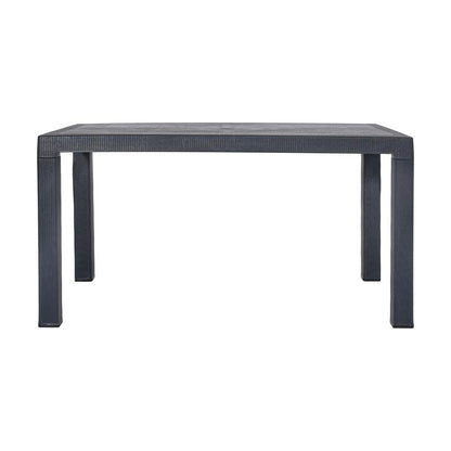 ΤΡΑΠΕΖΙ ΕΞΟΧΗΣ Fylliana Baltic ΑΝΘΡΑΚΙ ΧΡΩΜΑ 140x80x75εκ
