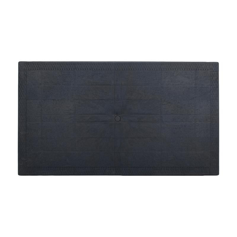 ΤΡΑΠΕΖΙ ΕΞΟΧΗΣ Fylliana Baltic ΑΝΘΡΑΚΙ ΧΡΩΜΑ 140x80x75εκ
