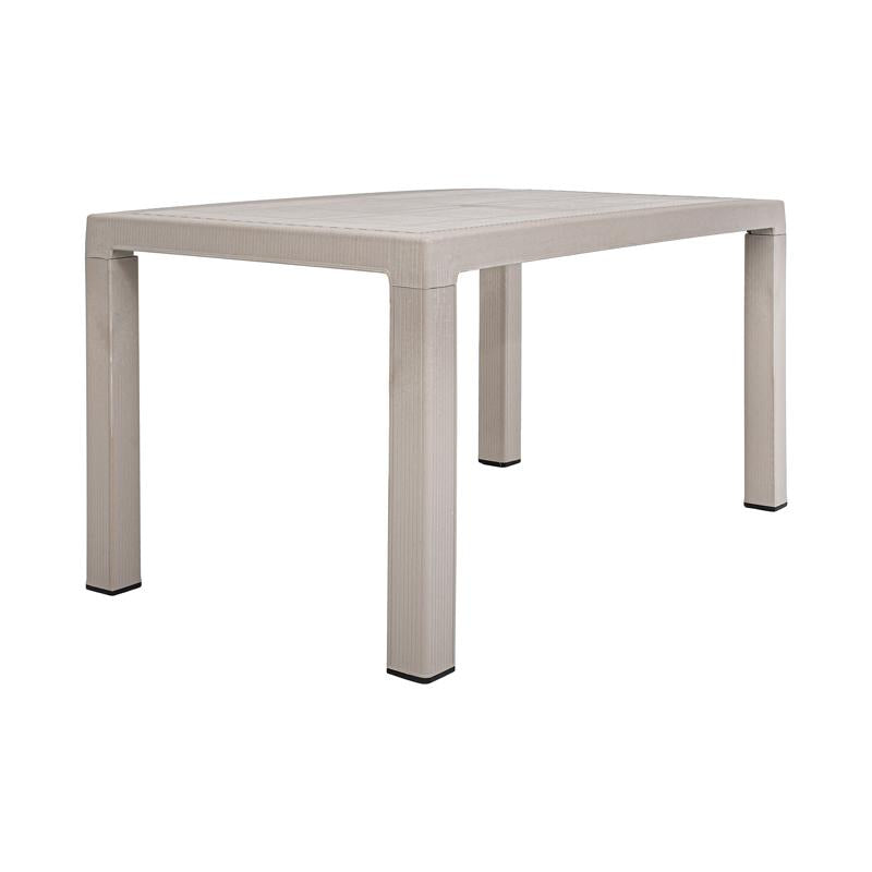 ΤΡΑΠΕΖΙ ΕΞΟΧΗΣ Fylliana Baltic ΜΠΕΖ ΧΡΩΜΑ 140x80x75εκ