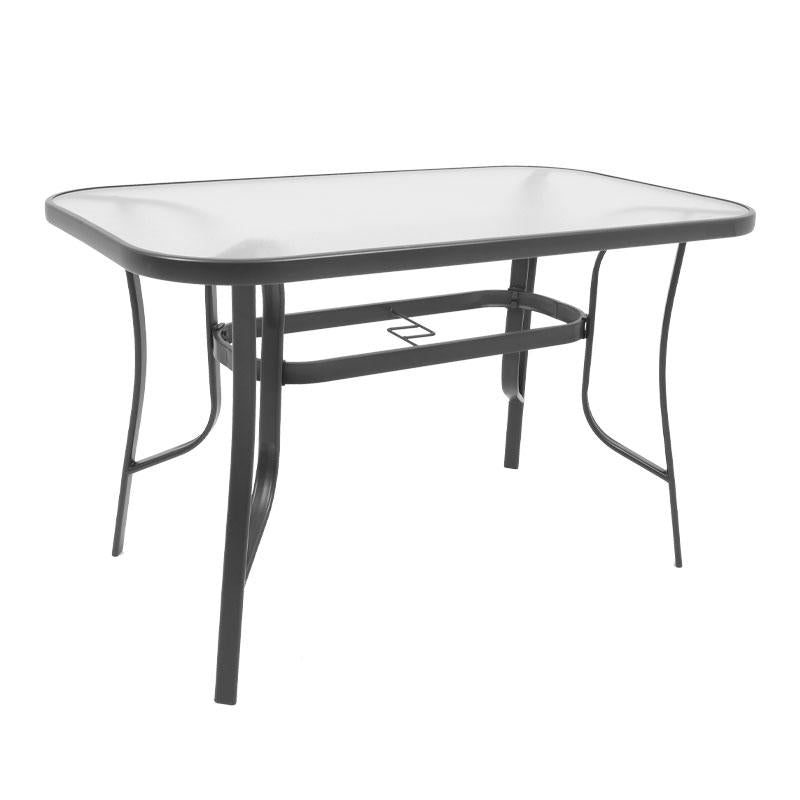 ΤΡΑΠΕΖΙ ΕΞΟΧΗΣ Fylliana STEEL ΓΚΡΙ 120x70x70εκ g.r.d