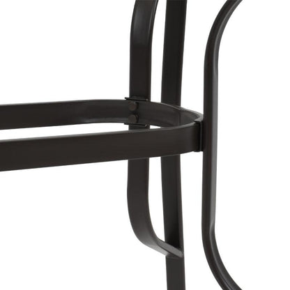 ΤΡΑΠΕΖΙ ΕΞΟΧΗΣ Fylliana STEEL ΚΑΦΕ 120x70x70εκ g.r.d