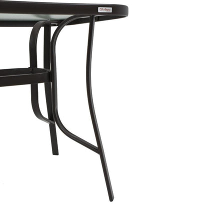 ΤΡΑΠΕΖΙ ΕΞΟΧΗΣ Fylliana STEEL ΚΑΦΕ 120x70x70εκ g.r.d