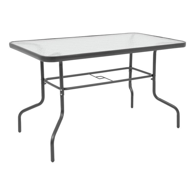 ΤΡΑΠΕΖΙ ΚΗΠΟΥ Fylliana 028 ΓΚΡΙ ΧΡΩΜΑ 120x70x70εκ grd