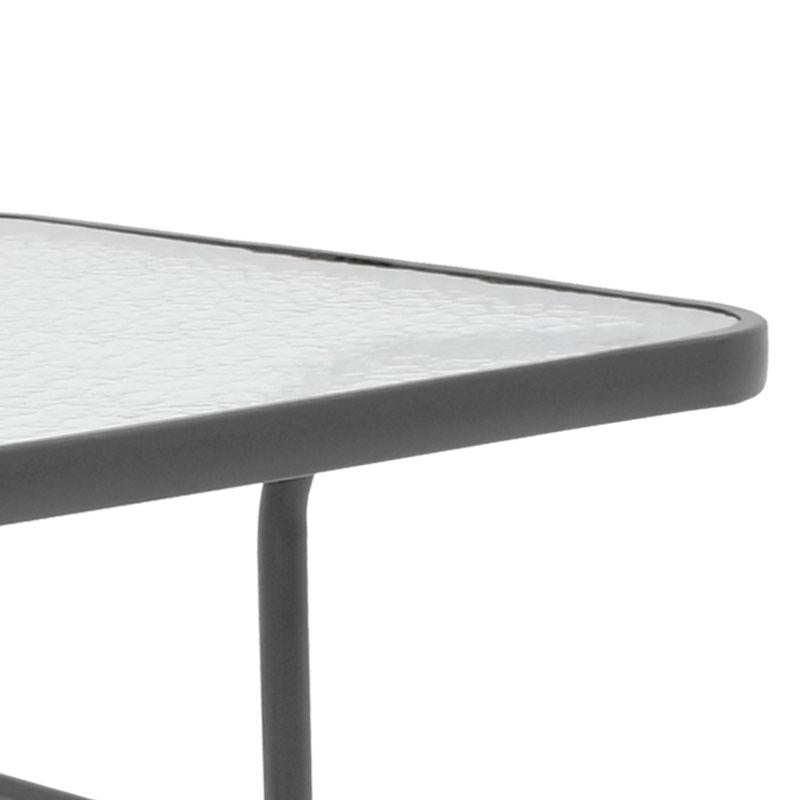 ΤΡΑΠΕΖΙ ΚΗΠΟΥ Fylliana 028 ΓΚΡΙ ΧΡΩΜΑ 120x70x70εκ grd