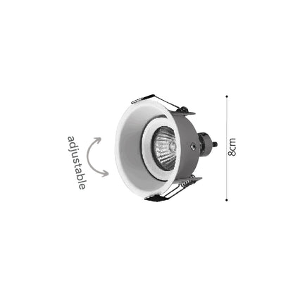 Inlight Downlight σποτ GU10 σε λευκή απόχρωση (X0010-White)